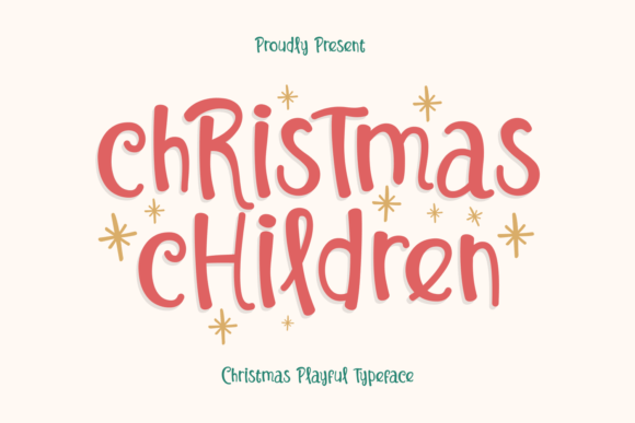 Christmas Children: A Dazzling Script for Festive Design