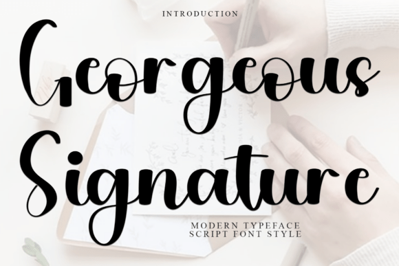 Commanding Attention with Georgeous Signature: The Art of Bold Typography