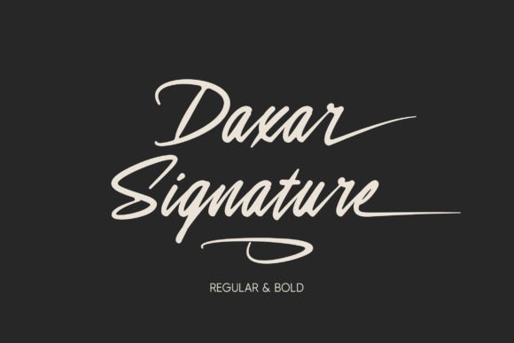 Daxar Signature: The Font That Adds Clarity and Firmness to Your Message