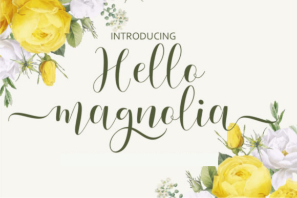 Discover Hello Magnolia: The Elegant Script for Your Brand