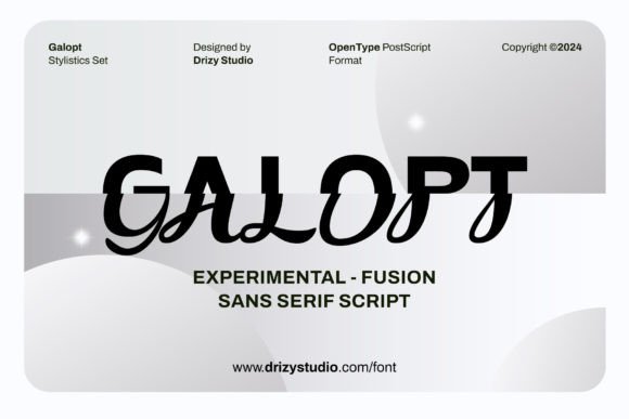 Galopt: Where Classic Fluidity Meets Futuristic Innovation in Experimental Typography