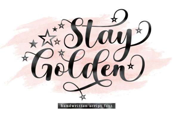 Stay Golden: The Elegant Script for Modern Design